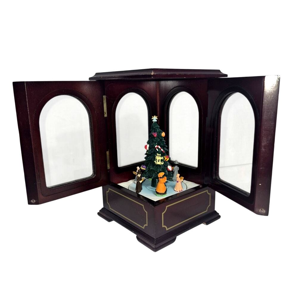 Vintage Mr Christmas Showcase Wind-up Animated Music/ Motion Music Box Works